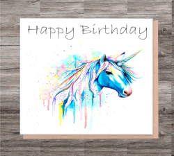 Unicorn Birthday Card